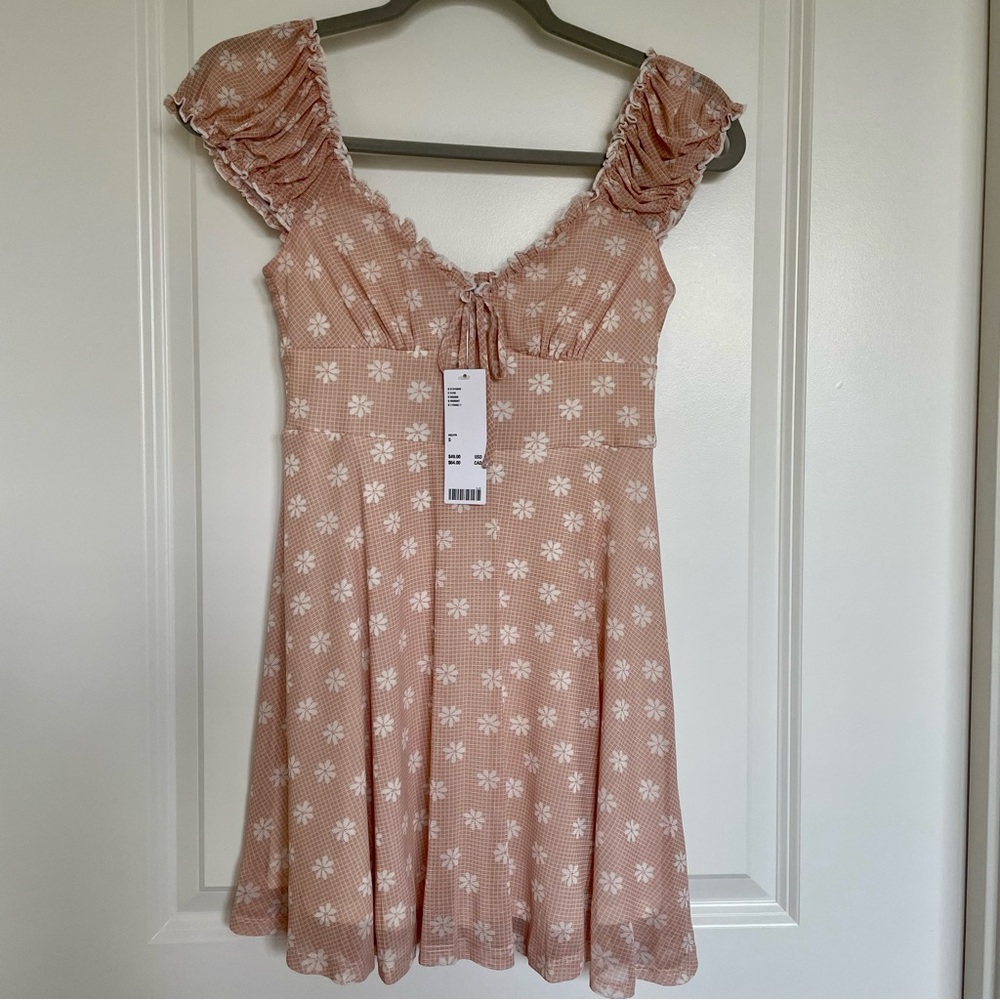 UO Audrey Mesh Mini Dress
